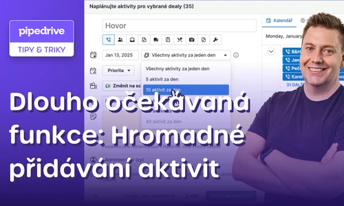 Hromadné přidávání aktivit